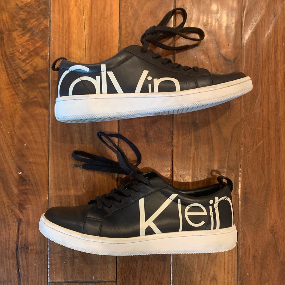 Calvin Klein Black Sneakers Size 8